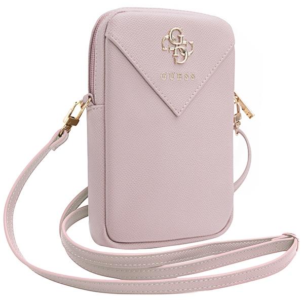 Guess Zip Triangle 4G Pink Handbag