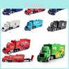 Durable Alloy Cars Mack Lightning Mcqueen King Jackson Storm Racer Truck Model