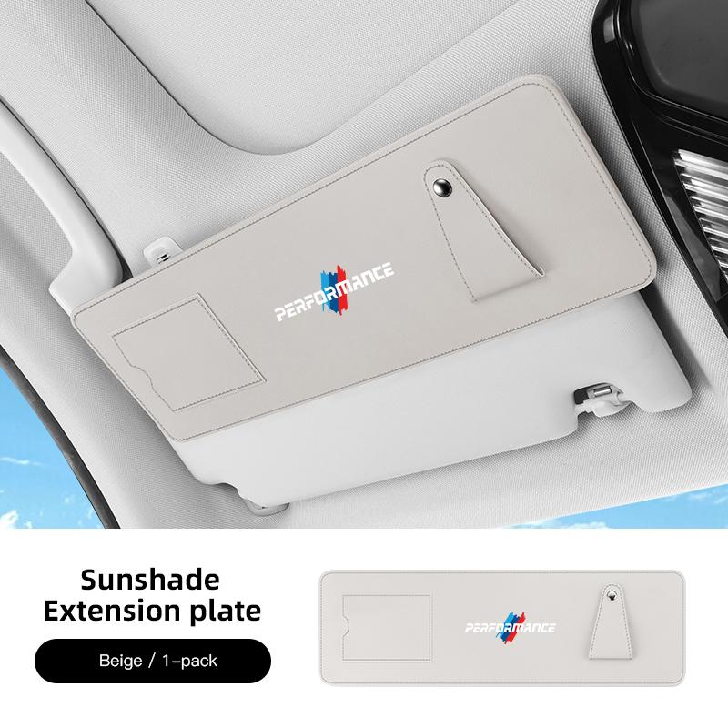 For BMW  LCV62026New Napa Leather Car Sunshade  Holder Valve Cap Decoration For BMW X1 X2 X3 X5 X4 X6 X7 iX3 F20 F10 F07 E70 E46 E90 E92 E60