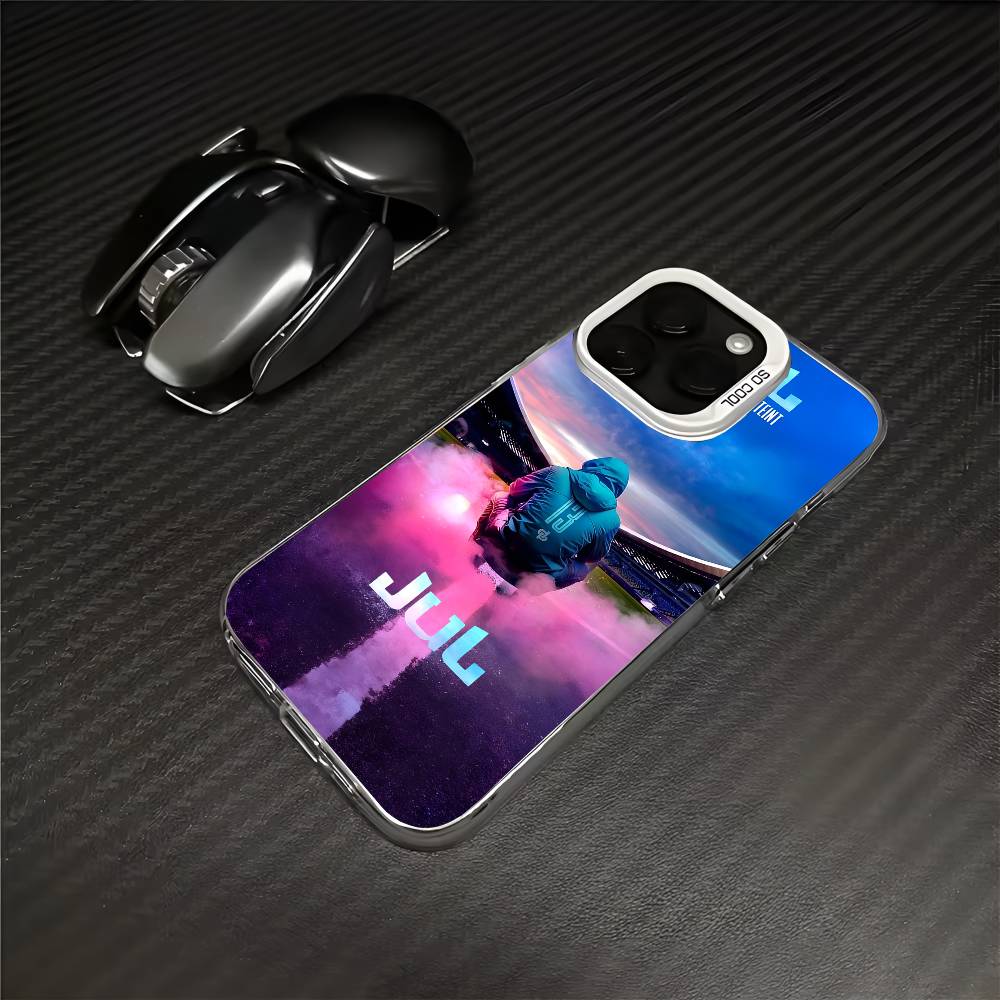 

Rapper J-JuL C est Pas Des Lol Phone Case For iPhone 17 Air 16e 15 14 13 12 11 Pro Max Plus Mini SE Matte Back Silver Cover iPhone 16 Pro