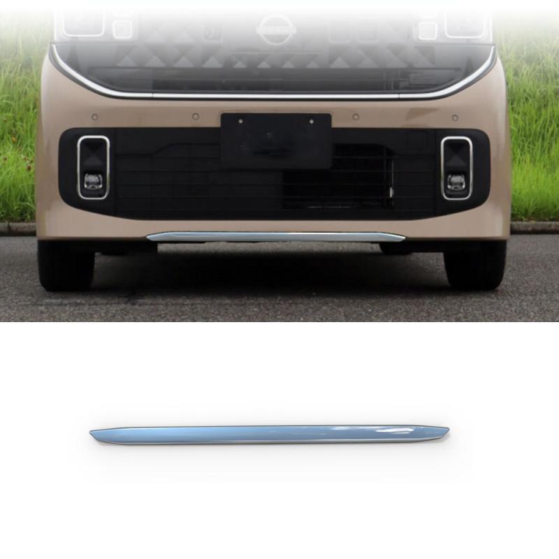 For Nissan ROOX 2025 2026 ABS chrome black Front rear bumper lower Lip Strip Spoiler Protector Cover Guard Lips Accessories front ABS chrome