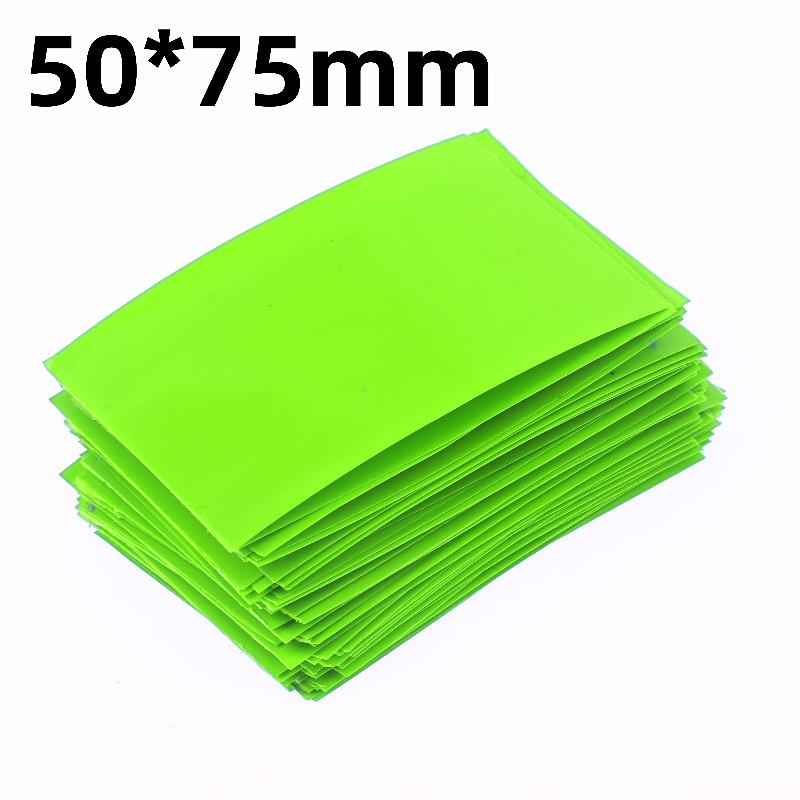 100Pcs Self-Adhesive Insulator Flat Pvc Heat Shrink Tubing Battery Wrap For 18650 Lithium Battery Heat Shrink Tube Assorted Kit