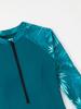 2026 New Sun-Protective Zipper Swimwear: Long Sleeve Two-Piece Swimsuit with Long Pants, Middle Eastern Conservative Style