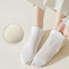 Summer Women's Ear Lift Mesh Women's Socks Solid Color Short Socks Style Breathable Boat Socks Invisible Socks