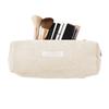 Beige Pencil Pouch Fashionable Makeup Bag Cute Corduroy Pencil Case For Office Large Capacity Zipper Makeup Pouch Pencil Bag