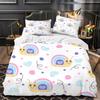 Schnecken Einzelbettwäsche für Kinder und Jugendliche, Superweiche Mikrofaser-Bettbezug mit Reißverschluss, 2-teiliges Bettwäsche-Set mit Kissenbezug