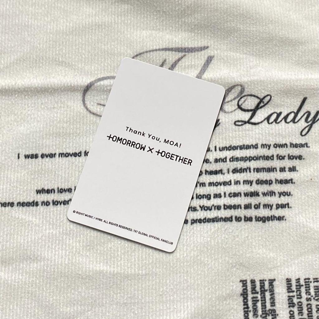 [USED] TXT Introduction New Membership Benefits FC Beomgyu Trading Card Fan Club