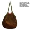 Foldbar Indkøbspose Genanvendelig Dagligvarepose Nylon Tote Bag Vaskbar Vandtæt Høj Bæreevne Håndtaske til Bil Udendørs Brug