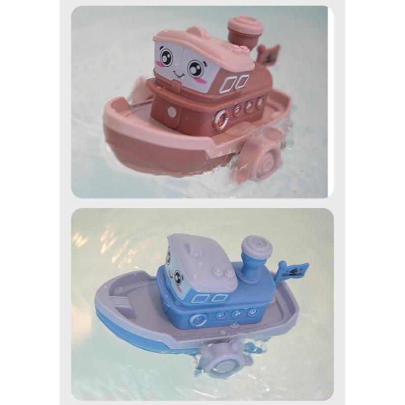 1Pcs Cute Cartoon Ship Boat Clockwork Toy Wind Up Toy Kids Water Swimming Beach Game For Children Gifts Baby Bath Boys Toys