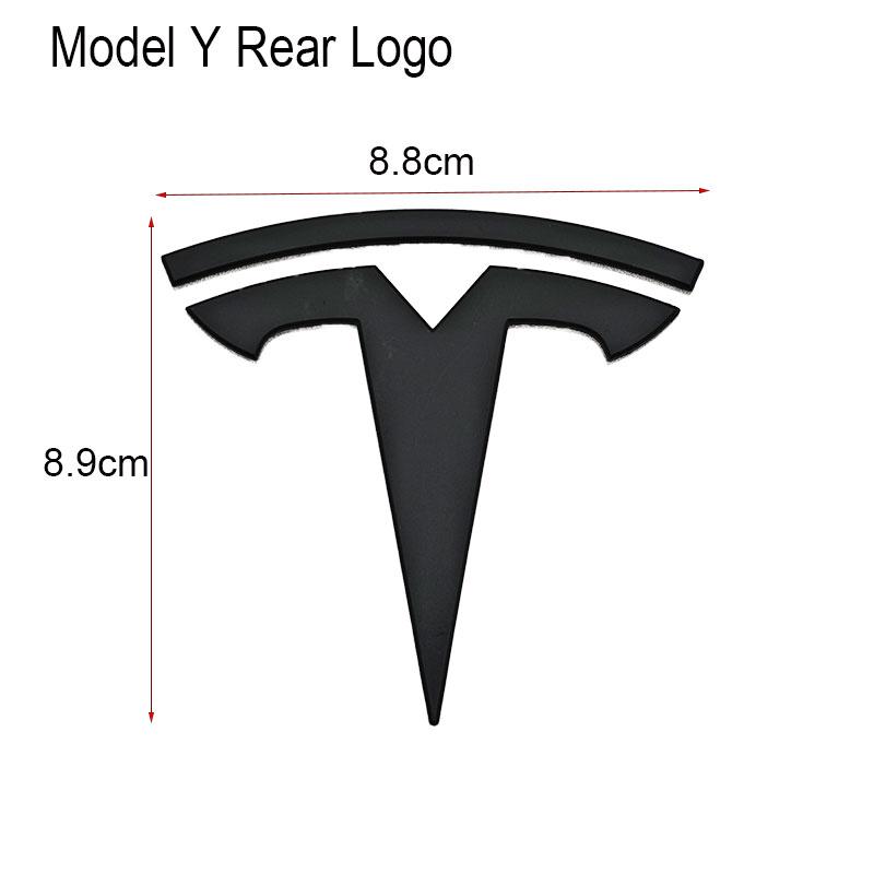 UBLM4 3D ABS Emblema Cofano Anteriore Auto Adesivo Badge Baule Posteriore Per Tesla Model 3 Model Y Decorazione Sostitutiva Decalcomanie Accessori
