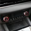 - Mitsubishi Outlander Air Condition Knob Button Ring Cover Decor Pair | Front | Matte | Red | 1 Year Manufacturer Warranty | China