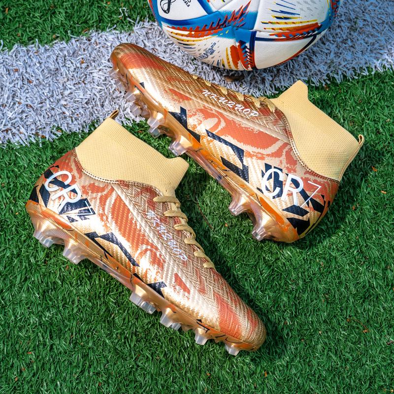 Soccer Men Professional Teenager Outdoor Lightweight Football Shoes Comfortable Grass Breathable Lace-up Football Boots