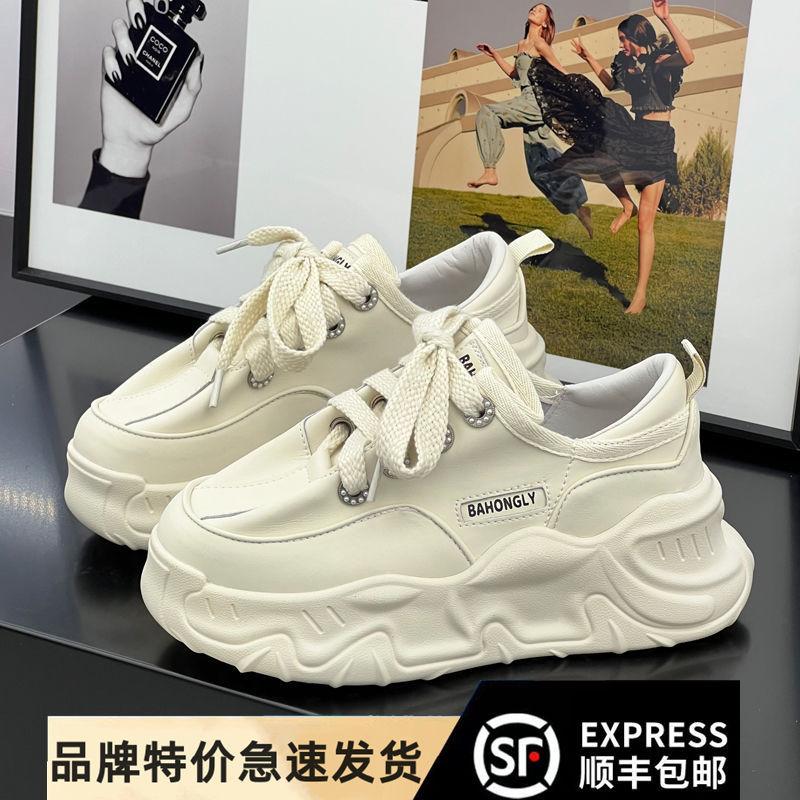 Daddy Shoes Women's High Sense 2025 Spring New Platform Shoes Heightening Casual Sports Shoes Hyunya Chic Shoes Women