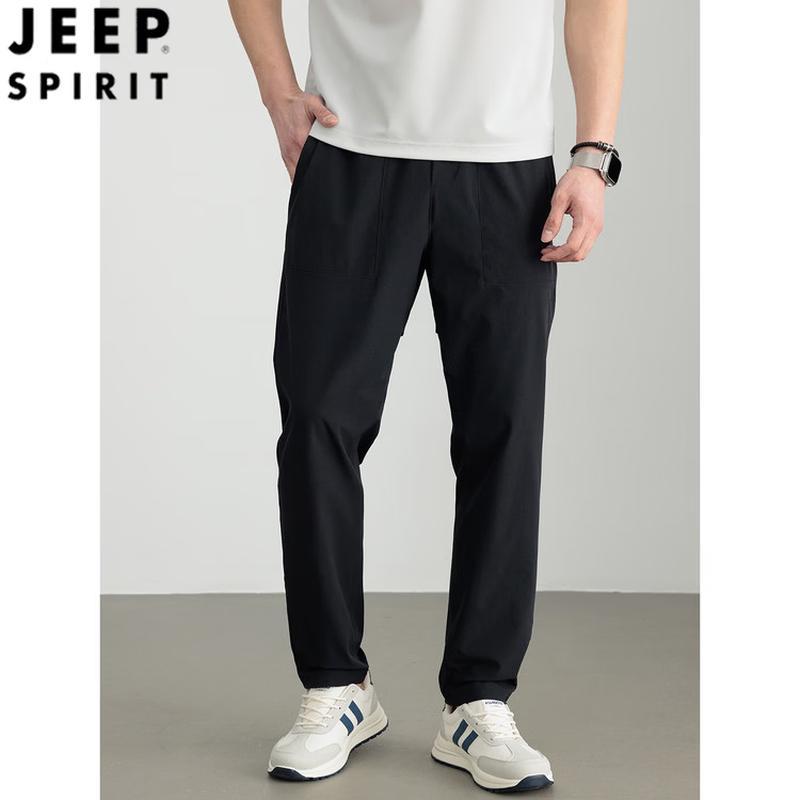 JEEP SPIRIT Men's Casual Loose Straight Leg Pants