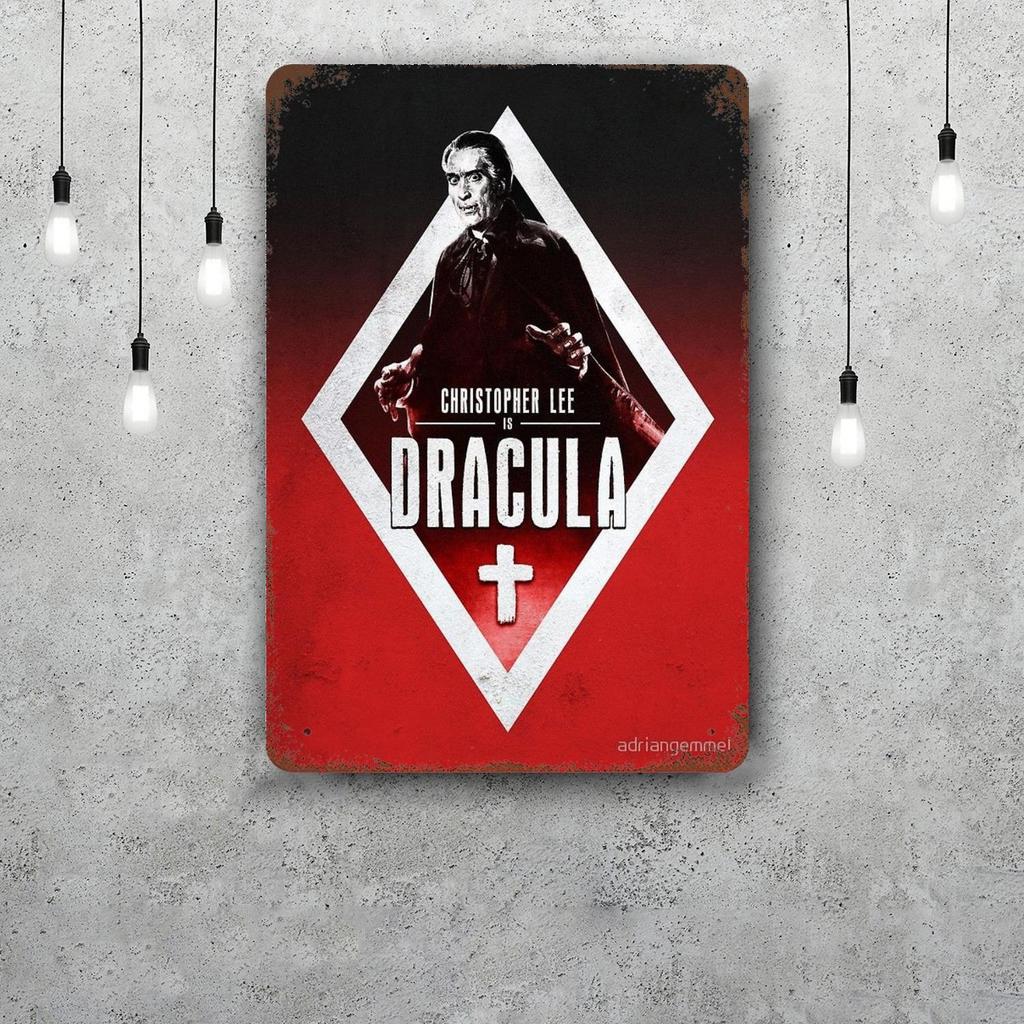christopher lee Classic Poster Rusty Metal Plaque Retro Decorative Plate Bar Man Cave Garage Club Metal Sign Wall Decoration