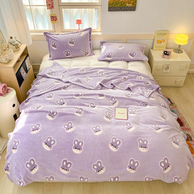 Cartoon Cute Bear Throw Blankets Super Soft Fluffy Lightweight Comfortable Flannel Couch Bed Blanket for All Season Kids Gifts