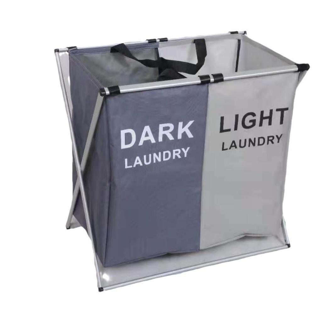 Faltbarer Wäschesammler aus Oxford-Gewebe mit Deckel - Tragbarer Korb für Schmutzwäsche