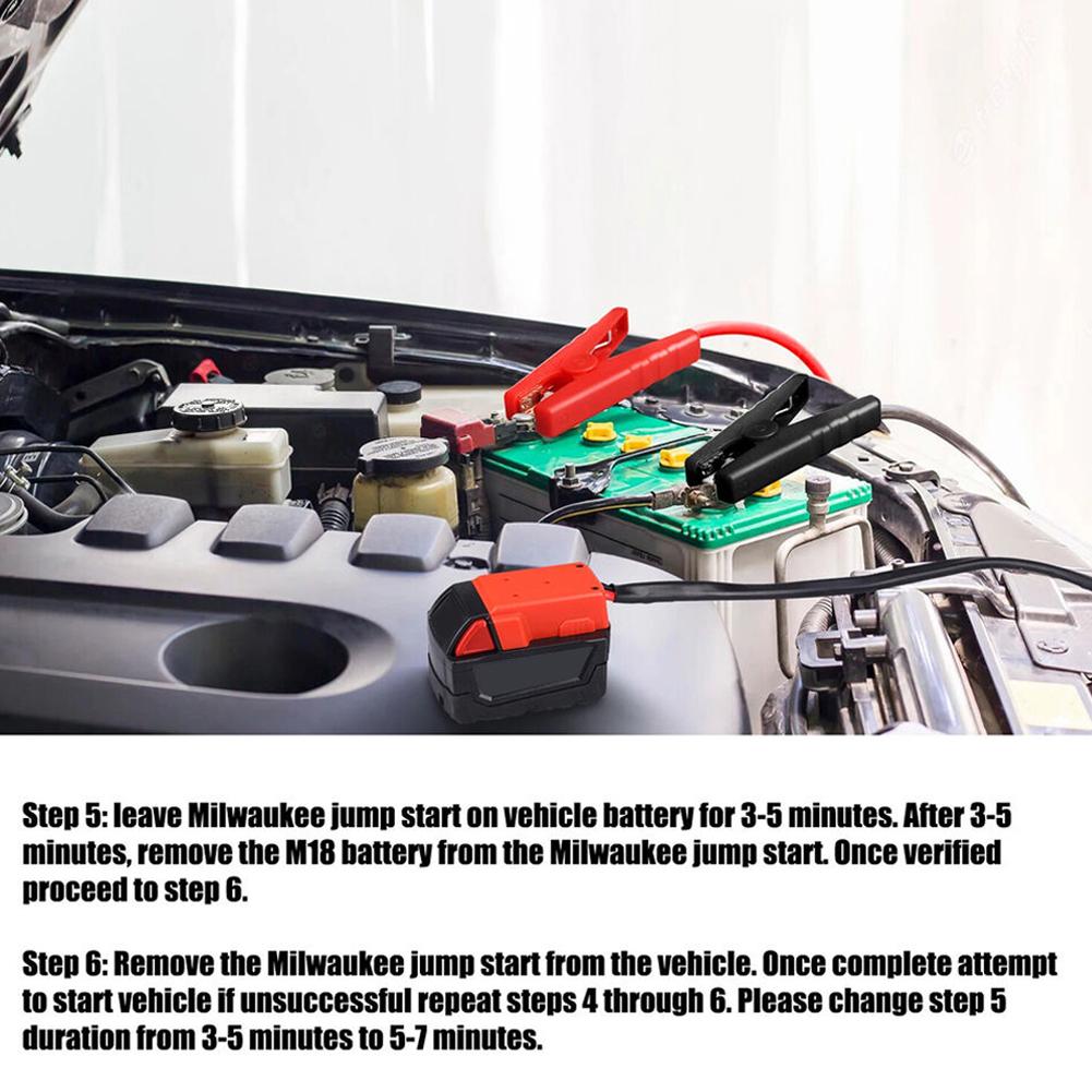 Car battery igniter Automotive emergency power kits 8AWG Cable 5.9ft For Milwaukee M18 Jumper Starter Jump Kit Power Tool Line