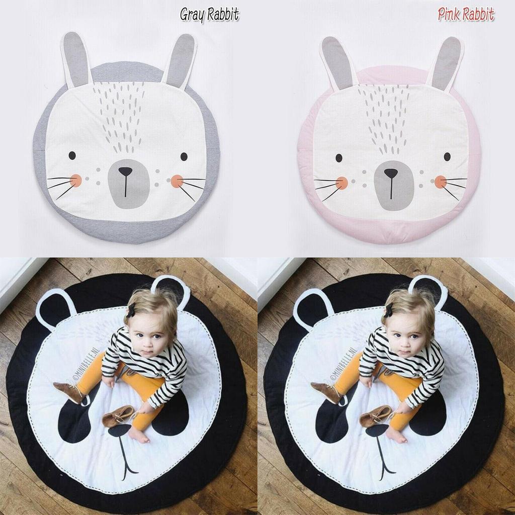 Fox Print Animals Cuddle Play Mat With Soft Fabric For Infant Development And Parentchild Interaction