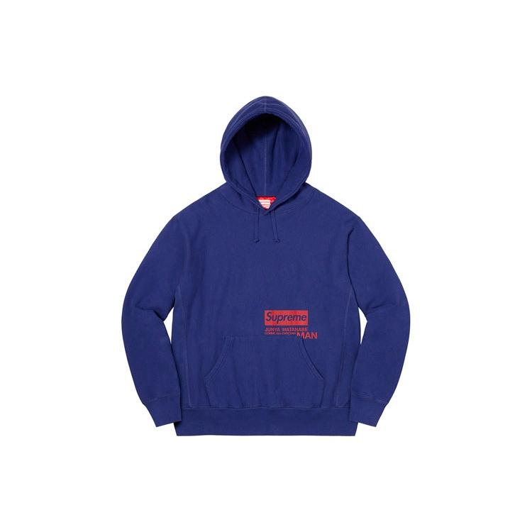 Supreme X JUNYA WATANABE COMME Des GARONS MAN Hooded Sweatshirt 'Black Blue' Men's SUP-FW21-277