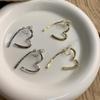 Heart-Shaped Non-Piercing Stud Earrings - Slimming Design for Square & Round Faces