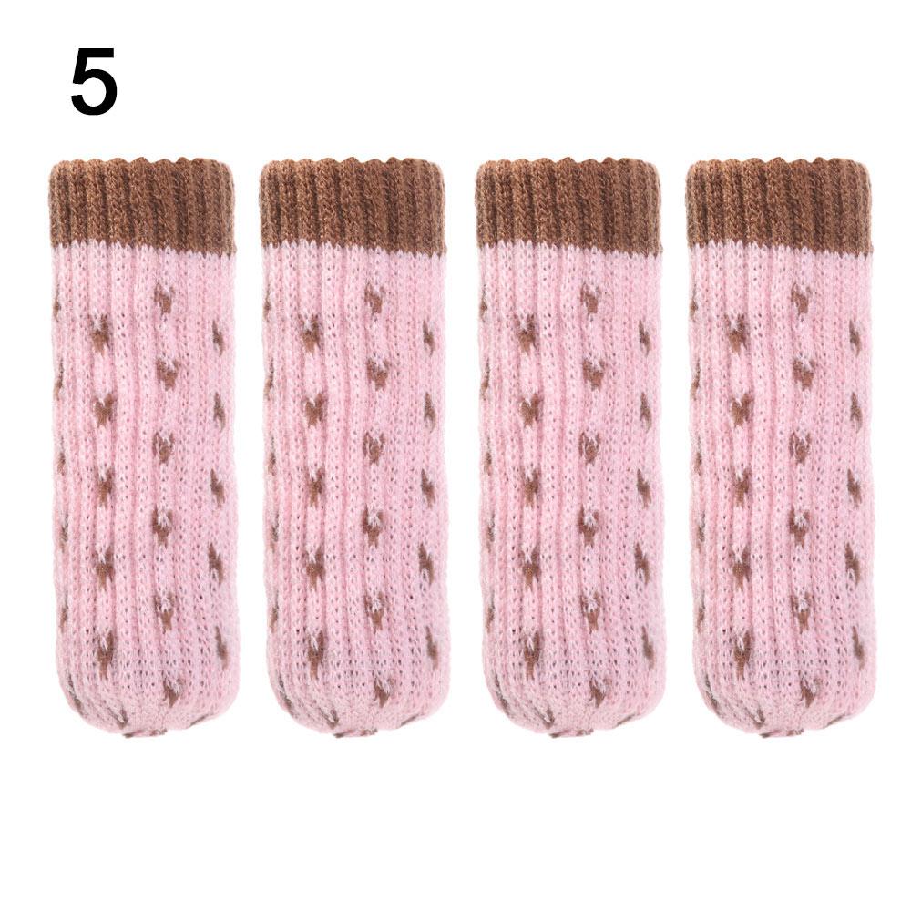 Protective Case Knitted Non-Slip Furniture Feet Cover Chair Leg Caps Furniture Socks Pads