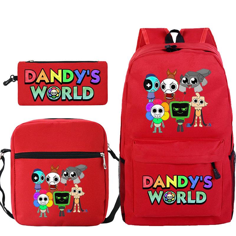Game Dandy's World Peripheral Printed Backpack Elementary and Secondary School Bag Combination Set