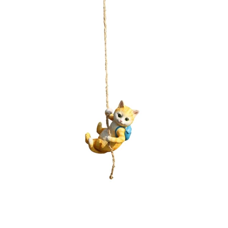 Outdoor Garden Climbing Animal Statues Hanging Animal Figurine with Hook Frogs/Rabbit Figurines for Wall Balconys Decors