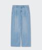 MUSINSA STANDARD WOMAN Women'S Tencel One-Pleat Extra Wide Denim Pants [Sky Blue]