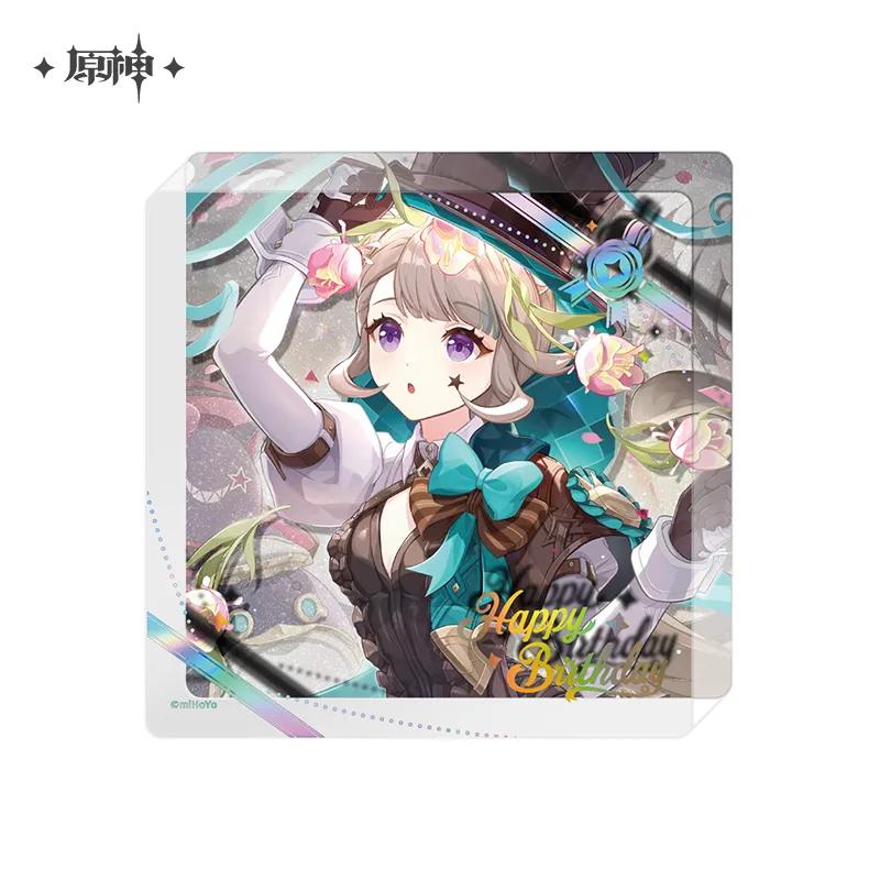 Sunsyea Genshin Impact Official Merch miHoYo Original 2025 Birthday Series Acrylic Coaster Alhaitham Ayato Baizhu Wanderer Diluc