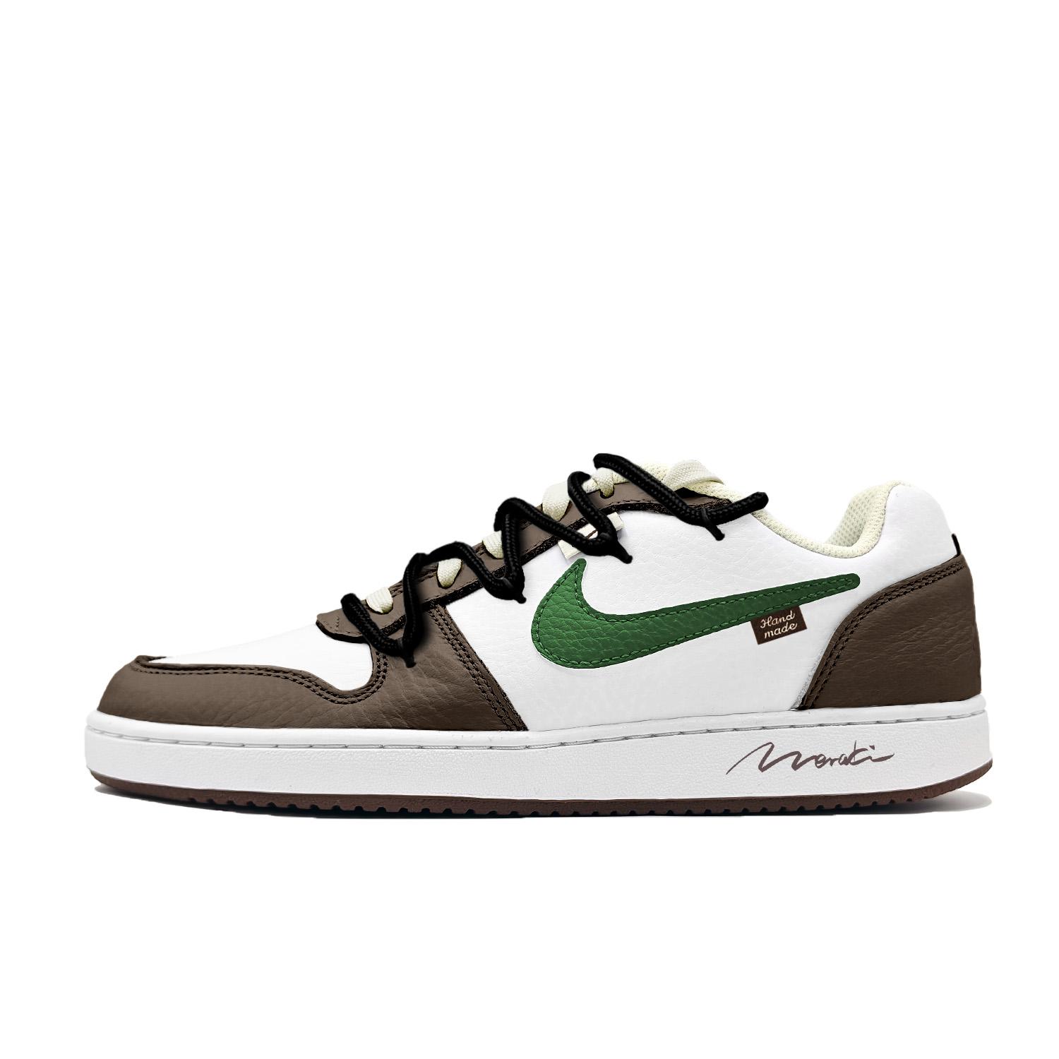 

Nike EBERNON Caramel Synthetic Leather Slip Resistant Cushioning Abrasion Resistant Low top Skateboard Shoes Men s IM3370-121(Team499-) 43