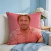 RRyan Gosling Face Cushion Cover Square Pillow Bedroom Sofa Leisure Comfort Living Room Home Decoration X