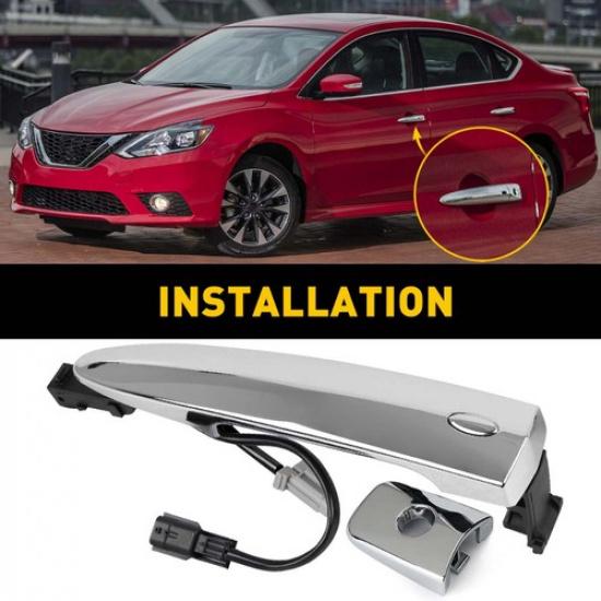 Front Left (Driver) Side Door Handle For Nissan 2013-2018 Sentra S, SL, SR, SV