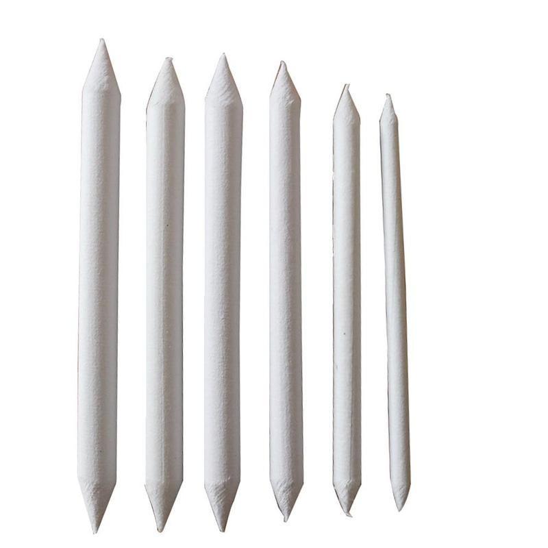6Pcs//set Art Drawing Pen Tortillon Tool Sketch Smudge Drawing Tool Drawing Pen