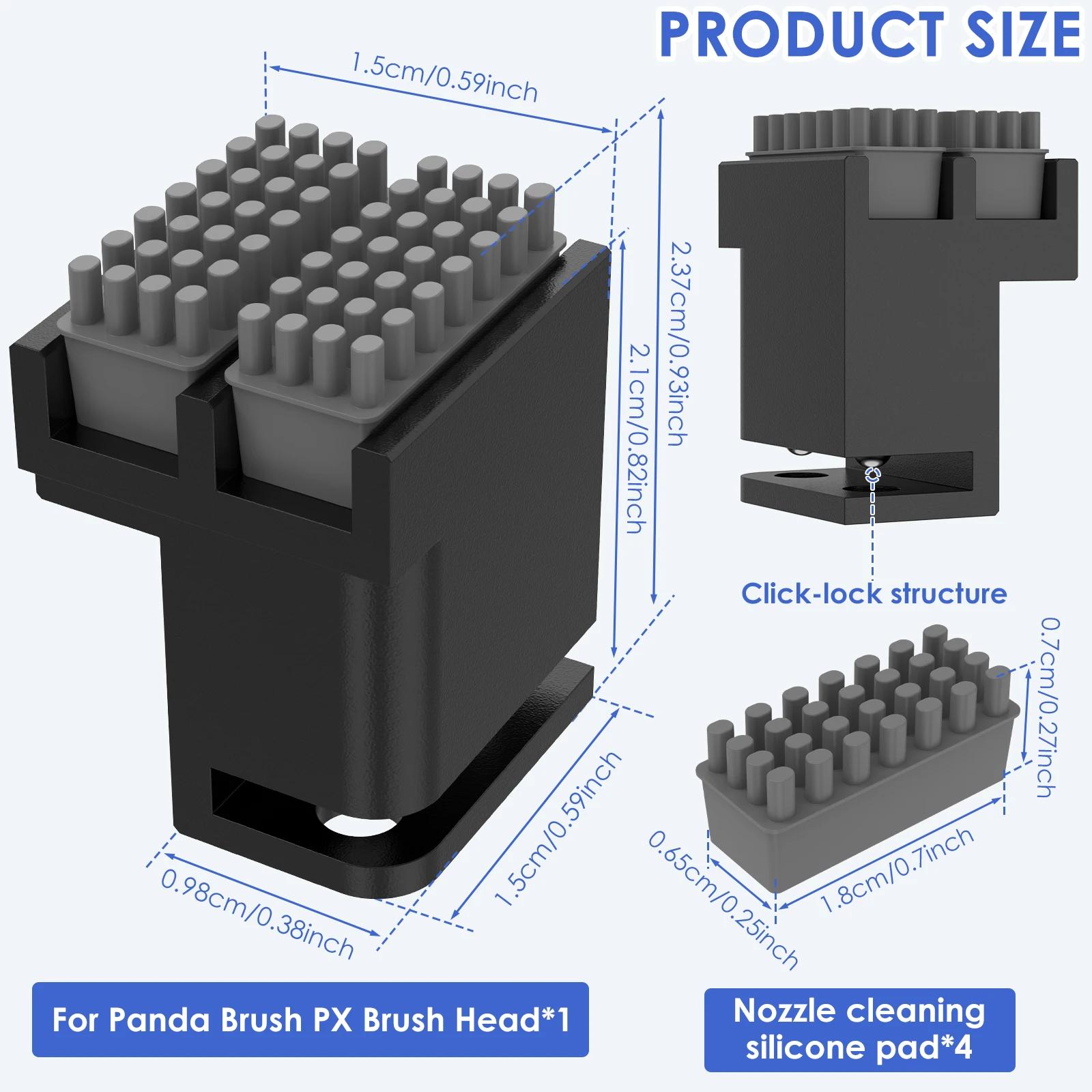 Для серии Bambu Lab X1 P1S Щетка для сопла Bambu Lab Силиконовая щетка-скребок Насадки-скребки Очиститель печатающей головки Протирка печатающей головки