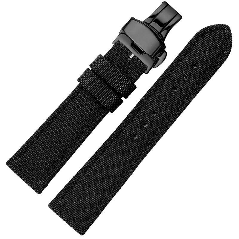 Pulseira de relógio universal de nylon de lona de 18mm 20mm 22mm à prova d'água para relógio inteligente Casio Longines citizen Tissot Seiko 19mm 21mm 23mm 24mm