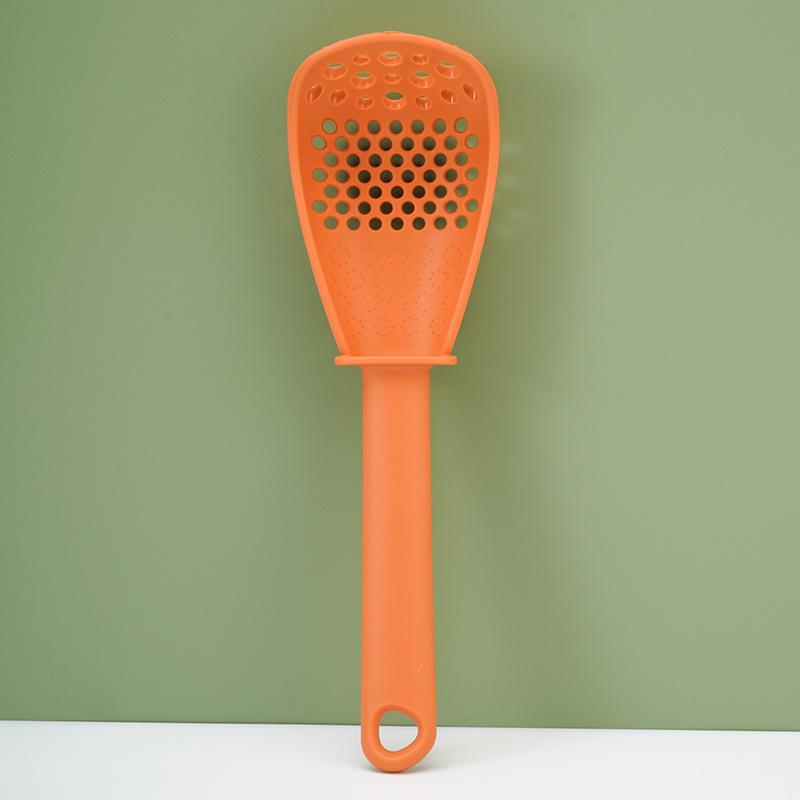 Multifunctional Kitchen Spoon: Ginger Garlic Grinder, Colander, Rice Spoon, and Potato Press