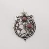 Natural Black Rhodonite Gemstone 925 Sterling Silver Women Jewelry Designer Pendant 1.9" For Gift CP-44-28