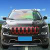 7x Front Grille Erts Grille Cover Frame Trim for 2014-2018 Jeep Cherokee Red