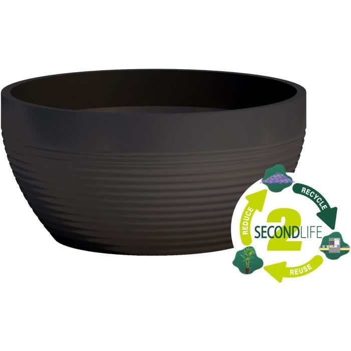 Coupe - GARDEN ID - Green Care Impact Noir-Anth - 25 x 12 cm - 10 Jahre Garantie - 100% recycelt - UV/Gel-beständig