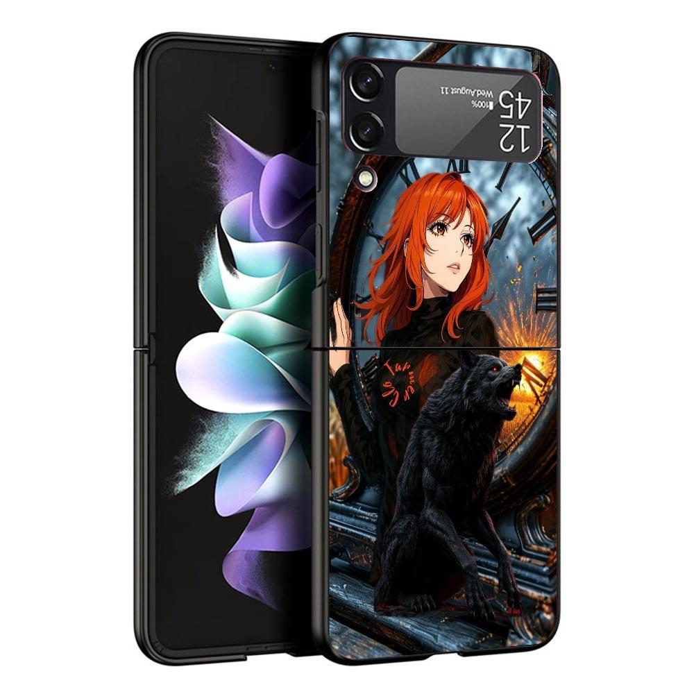 Mylene Farmer Case For Samsung Galaxy Z Flip 7 6 5 4 3 z Flip7 Flip6 Flip5 Flip4 5G Phone Cover Flip3 Folding Coque
