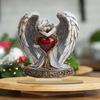 Očarujúca Akrylová Dekorácia Anjel so Srdcom - Ideálna pre Domov, Vianoce a Valentínske Darčeky