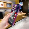 USA America Flag Purple Translucent Mobile Phone Case for iPhone 17 16 15 14 13 12 11 X XR XS Air Pro Max Plus Colorful Cover