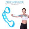Yoga Pull Rope Silicone Resistance Band Gym Muscle Fitness Chest Expander Set (Blue)