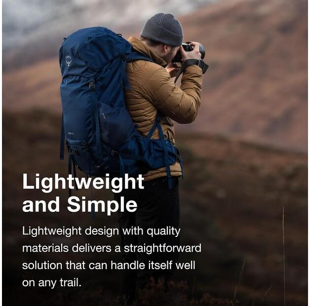 Рюкзак Osprey Rook 50 histosol brown/rhino grey