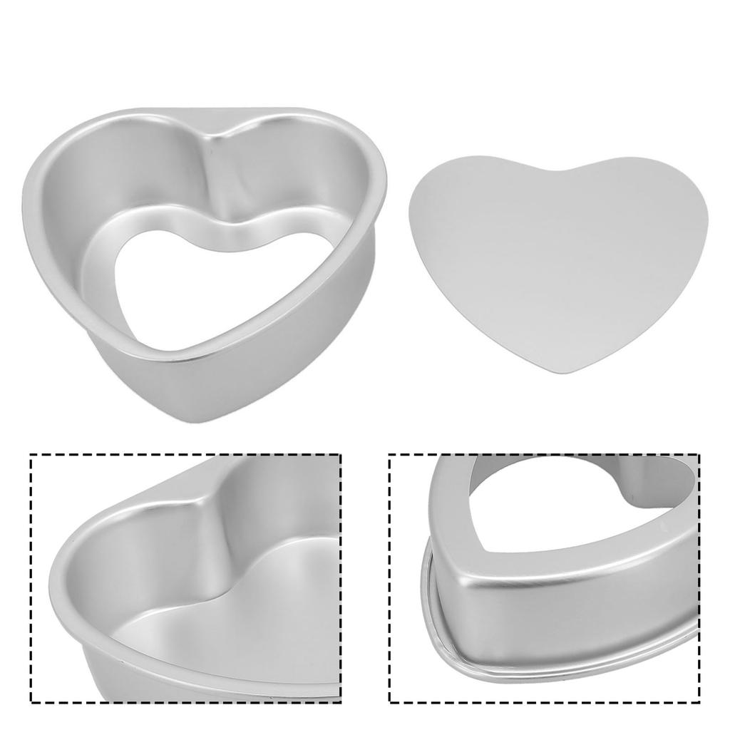 Enjoy Baking with our Heart Shaped Aluminium Cake Pan 3 to 10 Inch Sizes