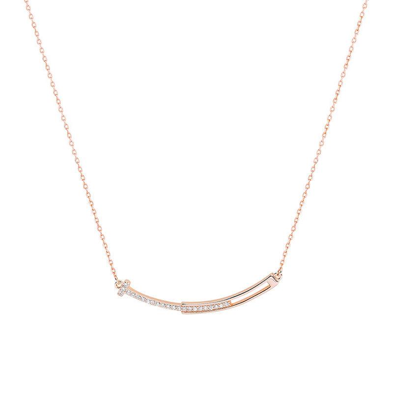 

Ожерелье с улыбкой для женщин, универсальная подвеска «Улыбка», цепочка на ключицу, цепочка на шею