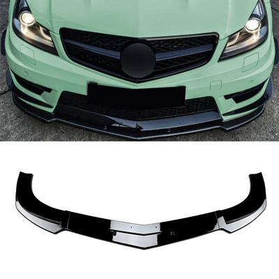For C-Class C63 AMG W204 2011-2014 Front Bumper Spoiler Lip Lower Body Kit Diffuser Splitter Tuning Guard
