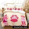 Home Textile Cartoons Bee Puppy Cat Cover Duvet Cover Pillow Case Boy Girl Polyester Bedding Set King Queen Twin Size