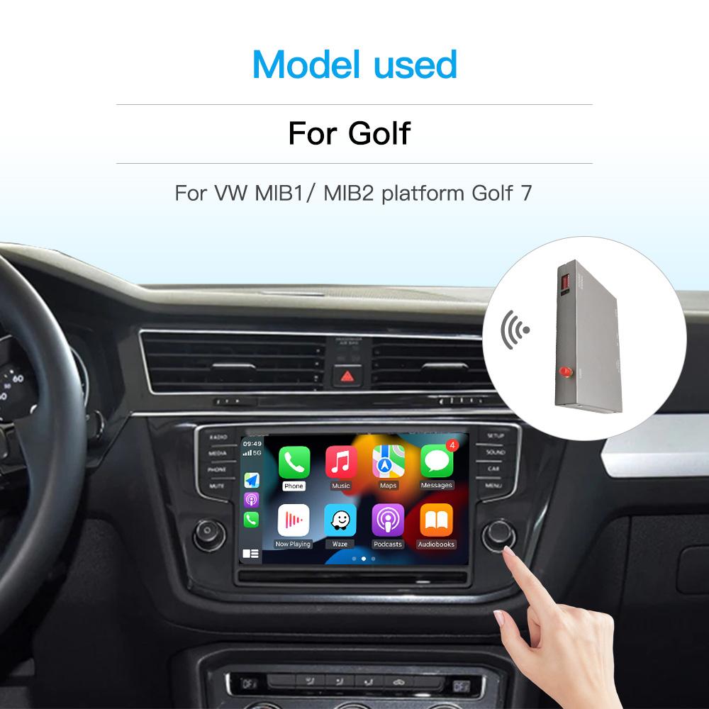 

Беспроводной Carplay для VW Volkswagen Golf 7 Tiguan Lamando Magotan Phideon Teramont с оригинальным модулем обновления экрана MIB1/MIB2